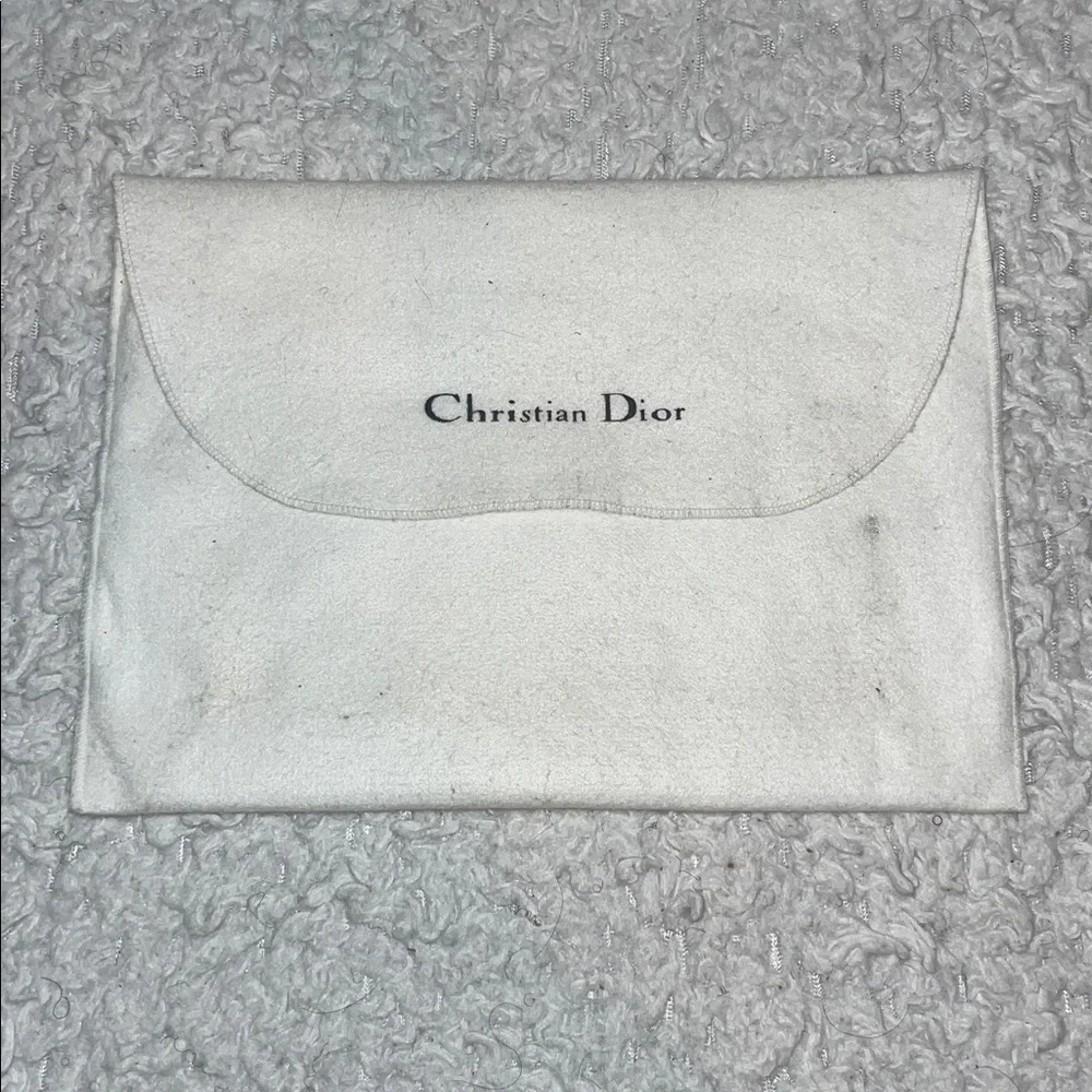 Christian Dior CD Cannage Black Quilted Zip Clutch Pouch Organizer Bag